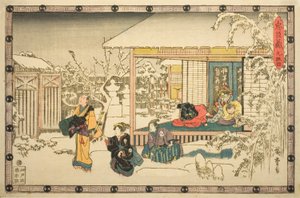 九段目「忠臣蔵の仇討ち」より 作： Utagawa Hiroshige