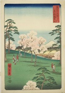 連載「富嶽三十六景」より 東都飛鳥の丘（東都飛鳥山） 作： Utagawa Hiroshige