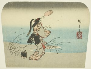 ホタル捕り 作： Utagawa Hiroshige