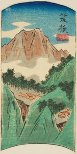 筑後、シート番号のセクション。 「くにづくしはりまぜずえ」シリーズ 17 作： Utagawa Hiroshige