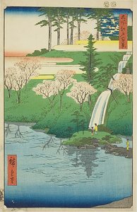 目黒・千代ヶ池（目黒千代ヶ池）"名所江戸百景 "第23景 作： Utagawa Hiroshige