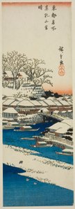 連載「東都名所図」より まつち山の雪晴 作： Utagawa Hiroshige