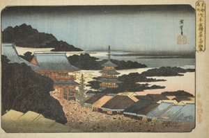 連載「東都名所図」より 浅草金龍山歳の市群集 作： Utagawa Hiroshige