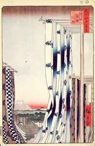 ダイアーズクォーター、神田、1856年江戸百景（木版カラープリント） 作： Utagawa Hiroshige