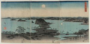 金沢の夜景、1857年。
