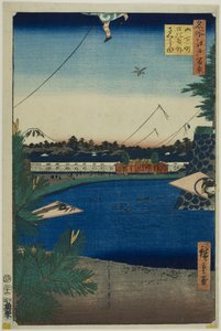 山下町の日比谷・外桜田（山下町日比谷外桜田）"名所江戸百景 "シリーズより 作： Utagawa Hiroshige