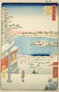 引っｌとｐ ヴィエｗ ｆろｍ 湯島 天神 Ｓｈリネ （湯島 天神 坂上 テンボ）、 ｆろｍ テェ セリエｓ ”尾根 分ｄレｄ ファもうｓ ヴィエｗｓ おｆ 江戸 （名所 江戸 百景）”