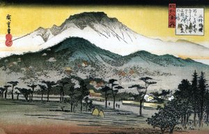 広重 - 近江八景 - 第4番 除夜の鐘、御井寺