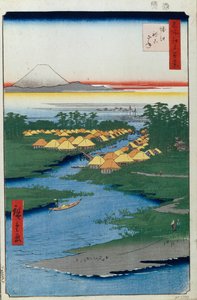 堀江とねこざね江戸百景1856-1858 作： Utagawa Hiroshige