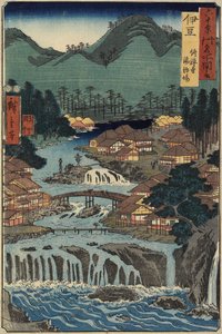 1853年8月、伊豆県修善寺の温泉