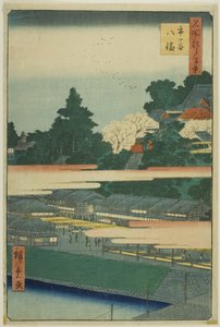 市ヶ谷八幡神社（『名所江戸百景』より 作： Utagawa Hiroshige