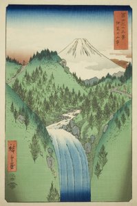 伊豆の山中 富嶽三十六景より 作： Utagawa Hiroshige