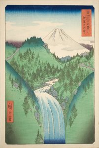 伊豆の山中 富嶽三十六景より 作： Utagawa Hiroshige