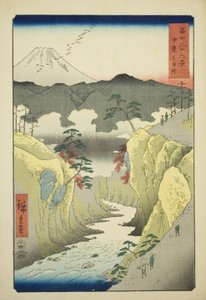 冨嶽三十六景 甲斐犬目峠