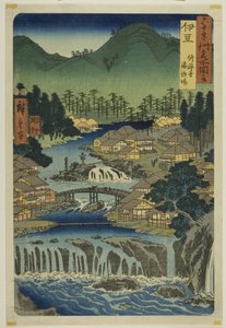 六十余州名所図会』より「伊豆・修善寺湯治場