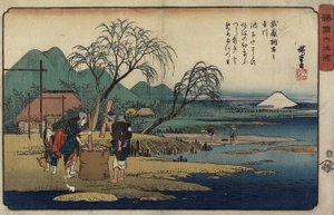 武蔵道長府のジュエル川、1835〜1837年
