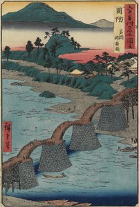 周防_岩国の錦帯橋、1853年12月