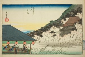 清水 手ＭＰぇ、 ｆろｍ テェ セリエｓ ”ファもうｓ Ｐァ背ｓ 員 居と （居と 名所 の うち）” 作： Utagawa Hiroshige