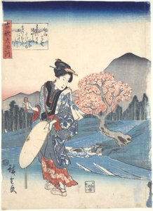 甲賀：六多摩川 作： Utagawa Hiroshige