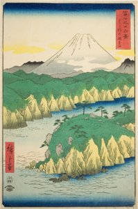 「富嶽三十六景」より 箱根の湖水