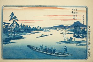 連載「東都名所図」より 真崎望春の系 作： Utagawa Hiroshige