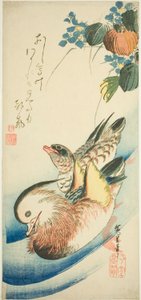 オシドリ 作： Utagawa Hiroshige