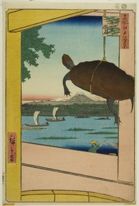名所江戸百景』より「深川萬年橋 作： Utagawa Hiroshige