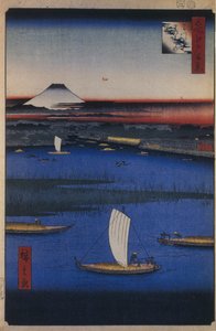Mitsumata Wakarenofuchi One Hundred Famous Views of Edo, 1856-1858 作： Utagawa Hiroshige