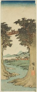 モンキーブリッジ 作： Utagawa Hiroshige