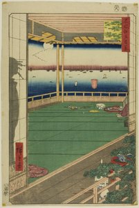名所江戸百景」シリーズより「月の岬 作： Utagawa Hiroshige
