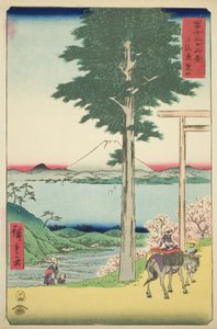 富嶽三十六景 上総国狩野山（かずさ六草山） 作： Utagawa Hiroshige