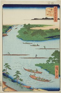 名所江戸百景 第70景 中川河口（なかがわこうち 作： Utagawa Hiroshige