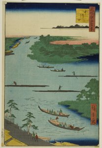 名所江戸百景』より「中川河口 作： Utagawa Hiroshige