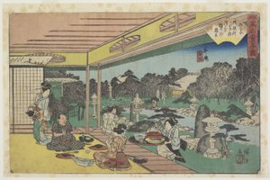 Musashiya at Ushijima, c. 1835-1842