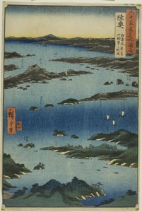 六十余州名所図会』より「陸奥国松島風景富山帳の図
