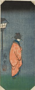 府中二丁町、シートNo. 連載「東海道五十三次図絵」より 6 作： Utagawa Hiroshige