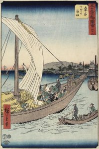 1855年7月、桑名市七里海岸のフェリーボートNo.43