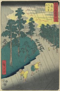 No.47：亀山の雷雨、1855年7月