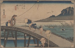 No.27東海道五十三次「掛川・アキバの眺望」1833年頃