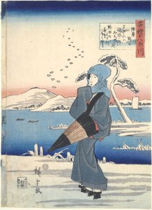 野田：六多摩川 作： Utagawa Hiroshige