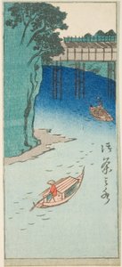 御茶ノ水 「江戸名所はりまぜ図会」シリーズの一部 作： Utagawa Hiroshige