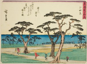 『東海道五十三次』より小田原、通称「京華入り東海道」 作： Utagawa Hiroshige