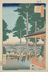 名所江戸百景No.18 王子稲荷神社 (王子稲荷の社) 作： Utagawa Hiroshige