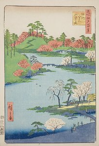 名所江戸百景No.68「深川八幡宮山開きの庭 作： Utagawa Hiroshige