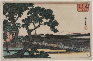 東都名所 待土山の絵 作： Utagawa Hiroshige