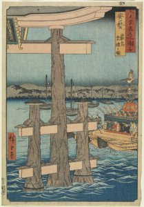 安芸県厳島神社のロクシーン、1853年