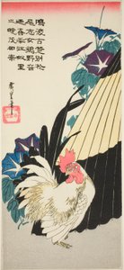 酉、傘、朝顔 作： Utagawa Hiroshige