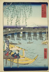 「富嶽三十六景」より 東都両国橋 作： Utagawa Hiroshige