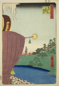 Sanno Festival Procession at Kojimachi Itchome (Kojimachi Itchome Sanno Matsuri nerikomi), from the series "One Hundred Famous Views of Edo (Meisho Edo hyakkei)" 作： Utagawa Hiroshige