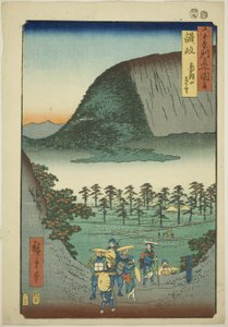 六十余州名所図会 讃岐国 象頭山遠望 作： Utagawa Hiroshige